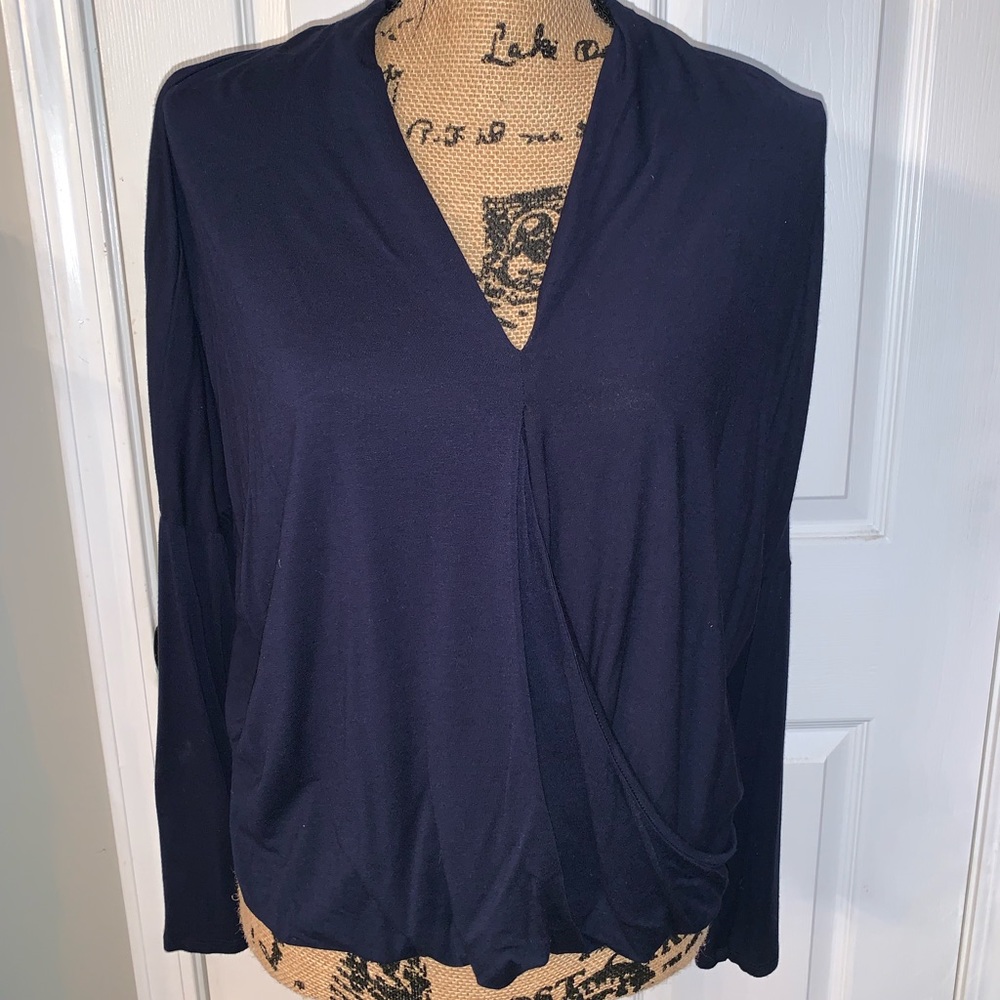 Bobeau Drape Front Top